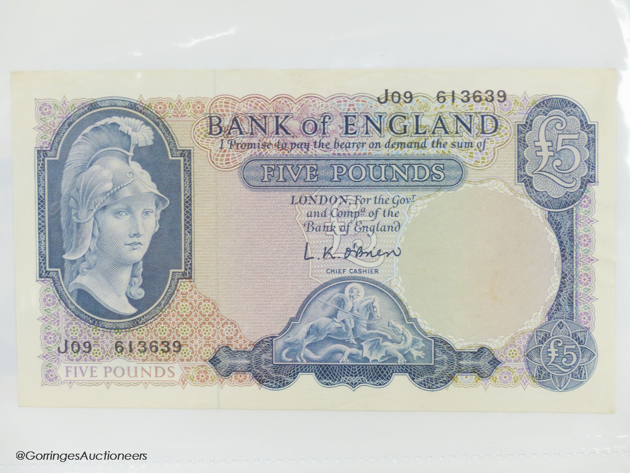 A collection of Bank of England and Scottish banknotes to include: 21 QEII 10 shillings, 14 O'Brien and Beale 10 shillings, 1 Peppiatt 10 shillings, 4 Hallam one pound notes, 18 O'Brien or Beale one pound notes, 8 Peppia